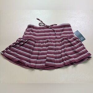 Wild Fable Striped Skort Skirt Built In Shorts Stretch NWT Small